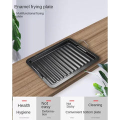 Large Nonstick Grill Pan for Stovetop Enamel Frying Pan