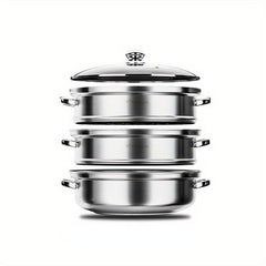 Stainless Steel Food Steamer Pot | Three Layer Steamer Tool