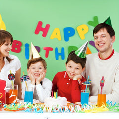24pcs 80s Theme Reusable Straws for Family Gatherings & Parties