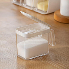 3-Grid Wall Mount Spice Rack with Cruet Jars, Creative Seasoning Storage Set