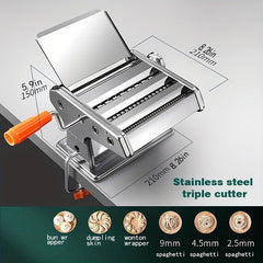 Pasta Maker Machine Roller Adjustable Thickness Manual Noodles Maker