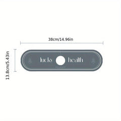 Patterned Faucet Mat Letter Graphic Drying Mat Drain Pad