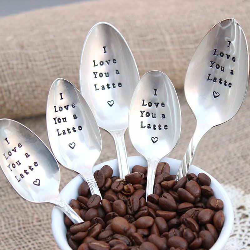 1pc Stainless Steel I Love You Sister Spoon Funny Stamped