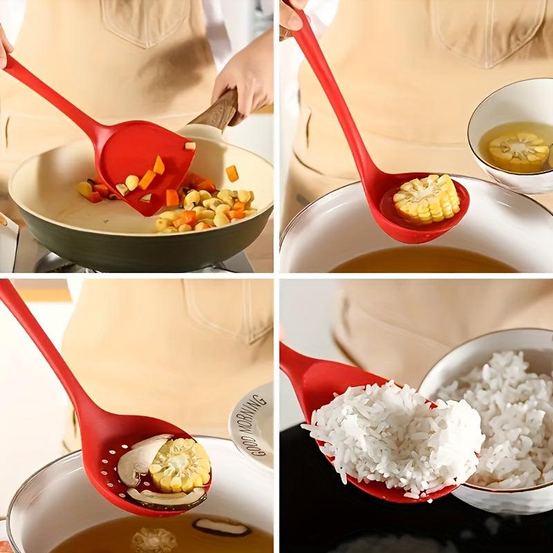 4pcs Silicone Kitchen Utensils Set Heat Resistant Cooking Spatula Spoon Frying