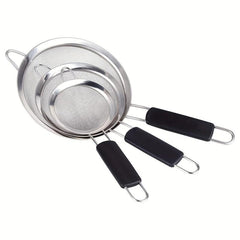 Stainless Steel Large Colander Soybean Milk Ladle Filter Spoon Flour Sieve