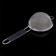 Stainless Steel Large Colander Soybean Milk Ladle Filter Spoon Flour Sieve