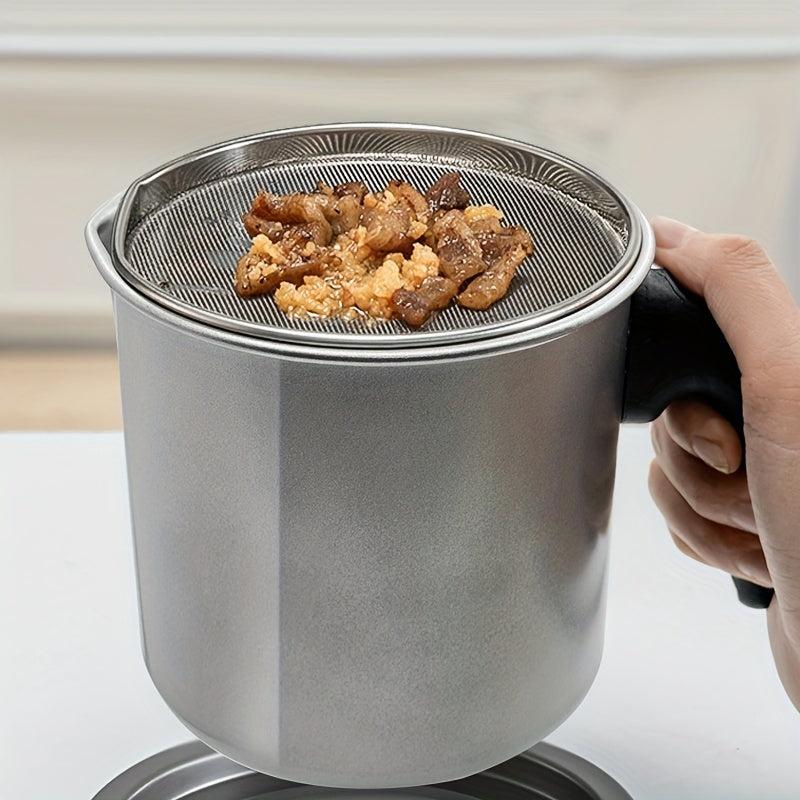 Stainless Steel Filter Pot with Lid and Net 1.4L & 1.7L
