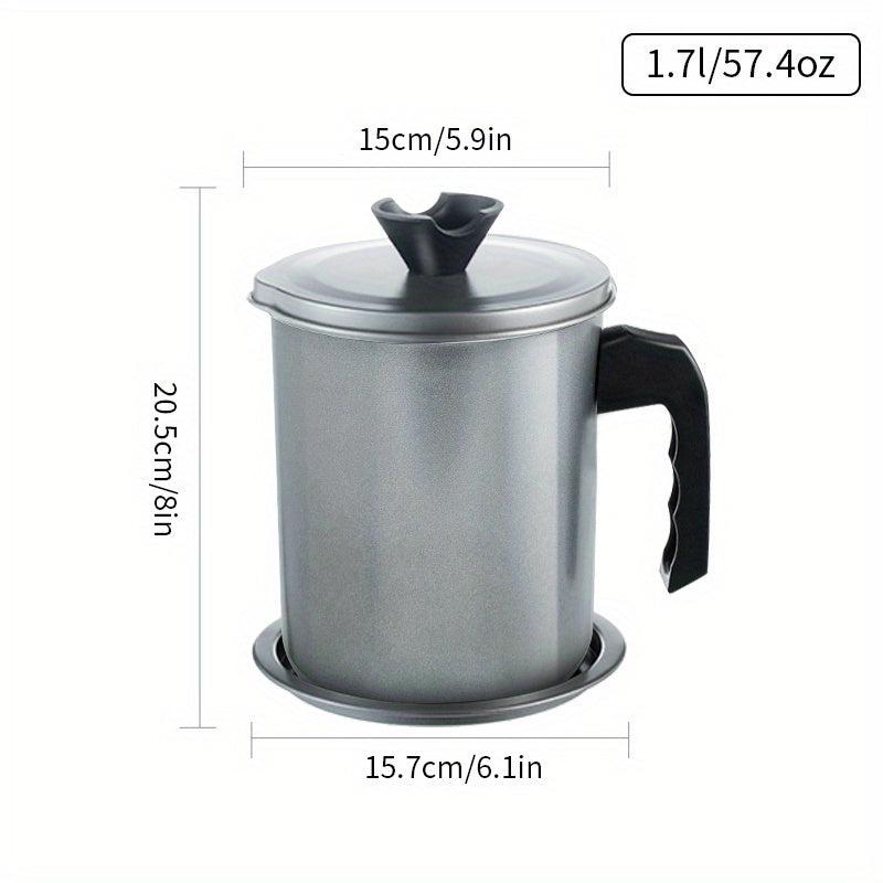 Stainless Steel Filter Pot with Lid and Net 1.4L & 1.7L
