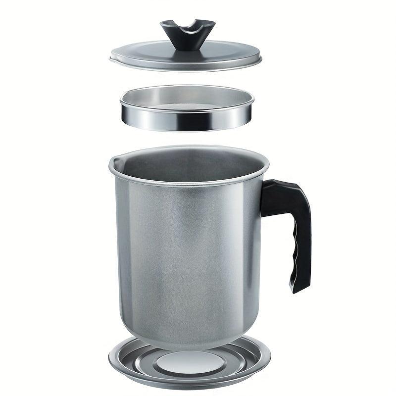 Stainless Steel Filter Pot with Lid and Net 1.4L & 1.7L