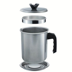 Stainless Steel Filter Pot with Lid and Net 1.4L & 1.7L