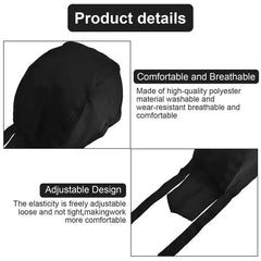 2pcs Chef Hats Adjustable Breathable Chef Clothing