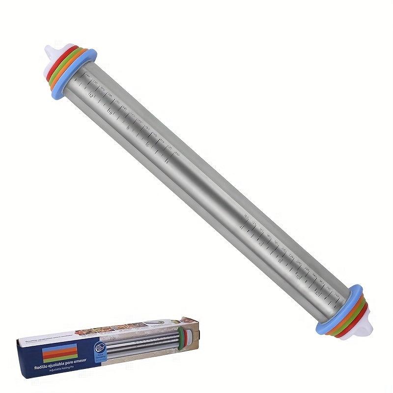 Silicone Baking Mat & Stainless Steel Dough Roller Set