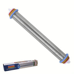 Silicone Baking Mat & Stainless Steel Dough Roller Set
