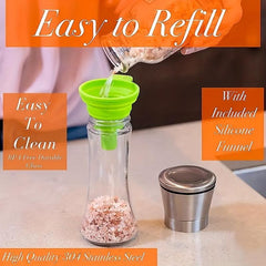 Manual Pepper Grinder Sea Salt Glass Spice Grinder