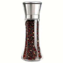 Manual Pepper Grinder Sea Salt Glass Spice Grinder