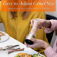 Manual Pepper Grinder Sea Salt Glass Spice Grinder