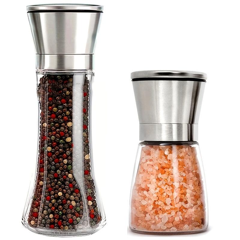 Manual Pepper Grinder Sea Salt Glass Spice Grinder