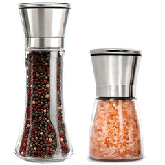 Manual Pepper Grinder Sea Salt Glass Spice Grinder