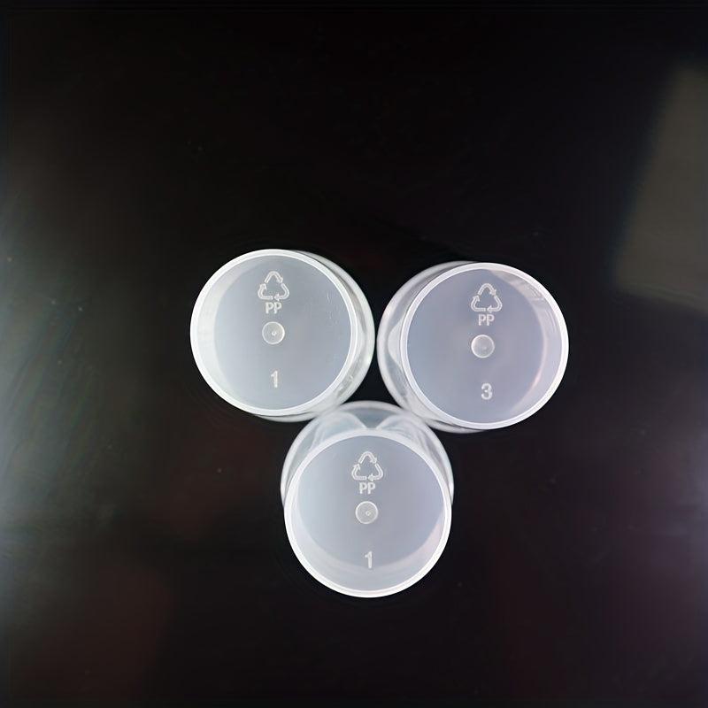 5pcs Transparent Plastic Measuring Cup for Liquids Graduated Polypropylene