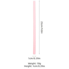 1pc Silicone Drinking Straw Large Straight Reusable Random