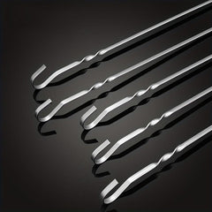 20pcs Stainless Steel BBQ Skewers Multifunctional Needles Sticks