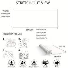 Kitchen Backsplash Stickers Self Adhesive Aluminum Foil Waterproof Wallpaper
