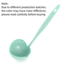 Skimmer Spoon With Filter Strainer Soup Spoon 2 in 1 Long Handled Spoon