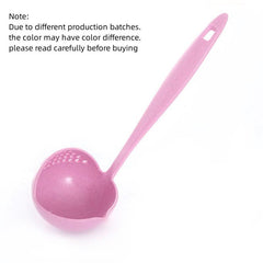 Skimmer Spoon With Filter Strainer Soup Spoon 2 in 1 Long Handled Spoon
