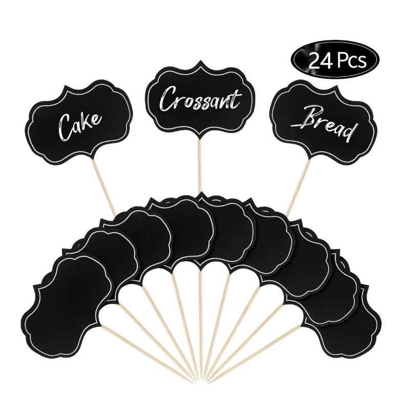 24pcs Chalkboard Cheese Markers for Charcuterie Board Buffet Labels