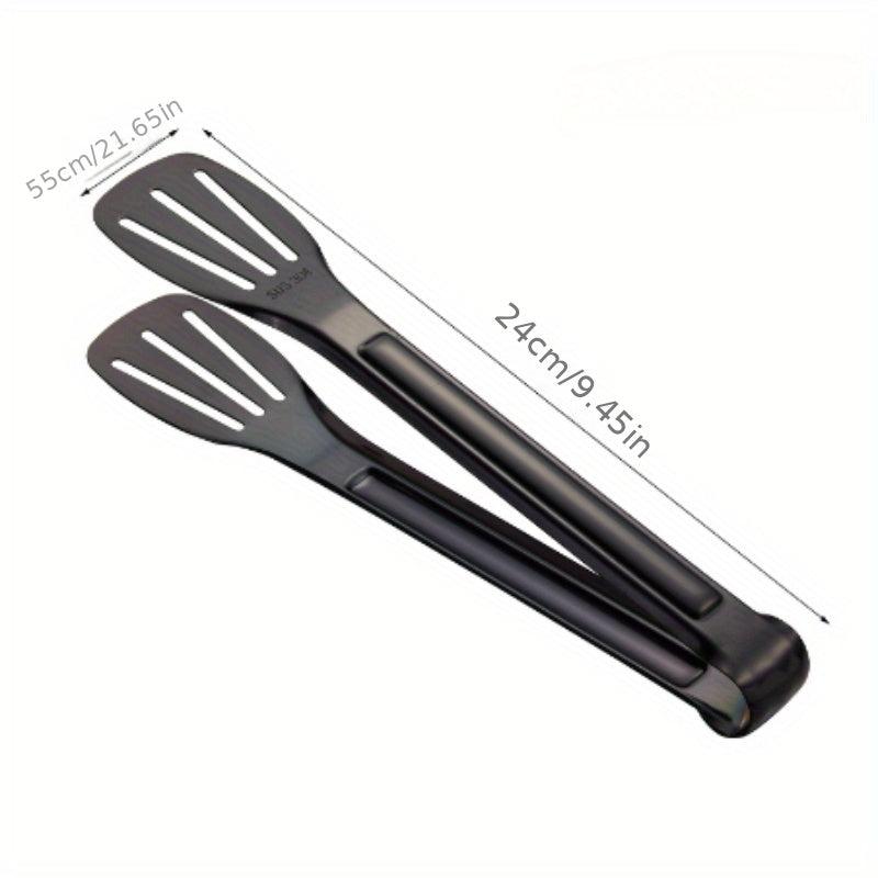 Stainless Steel Non-Slip BBQ Tongs for Cooking and Grilling