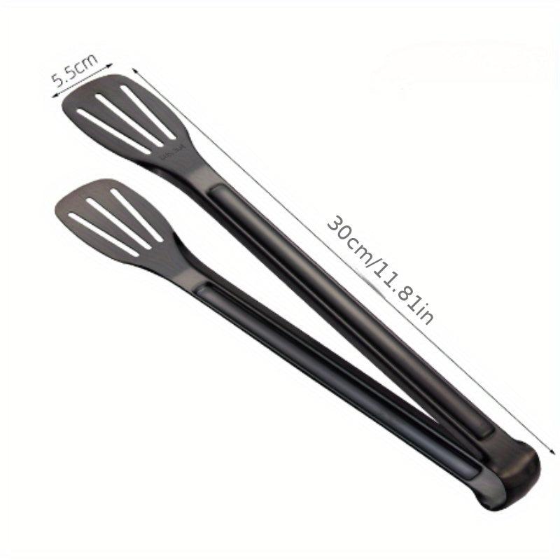 Stainless Steel Non-Slip BBQ Tongs for Cooking and Grilling