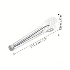 Stainless Steel Non-Slip BBQ Tongs for Cooking and Grilling