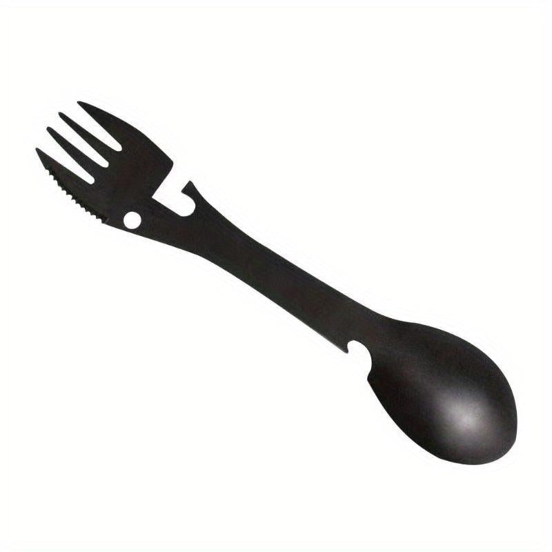 5in1 Stainless Steel Camping Spoon Fork Opener Tool