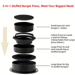 Manual Burger Press Round Non-stick Patty Maker Mold