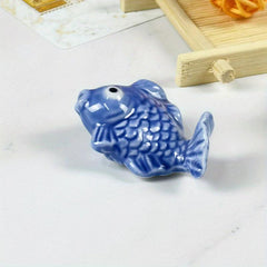 Goldfish Chopstick Rest Ceramic Spoon Fork Holder