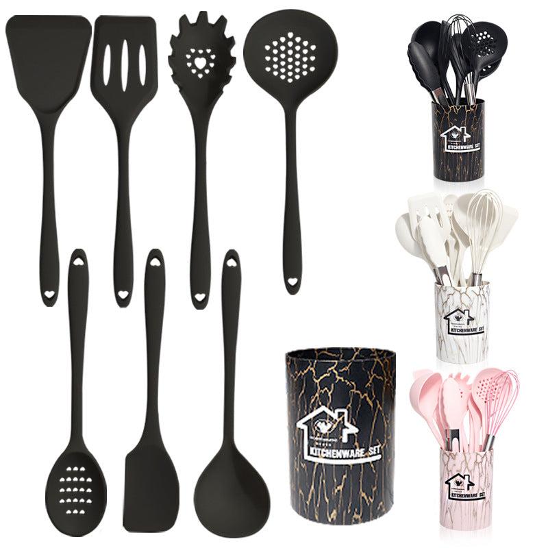 44pcs Silicone Kitchen Utensils Set Non stick Cooking Spatula Spoon Baking Scrap