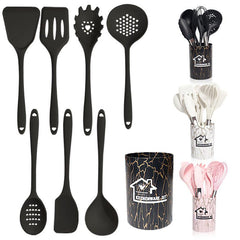 44pcs Silicone Kitchen Utensils Set Non stick Cooking Spatula Spoon Baking Scrap
