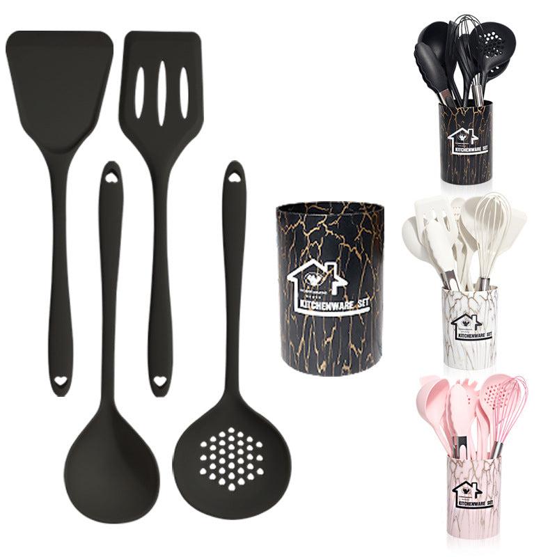 44pcs Silicone Kitchen Utensils Set Non stick Cooking Spatula Spoon Baking Scrap