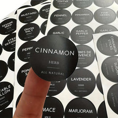 180pcs Spice Labels for Kitchen Glass Bottles