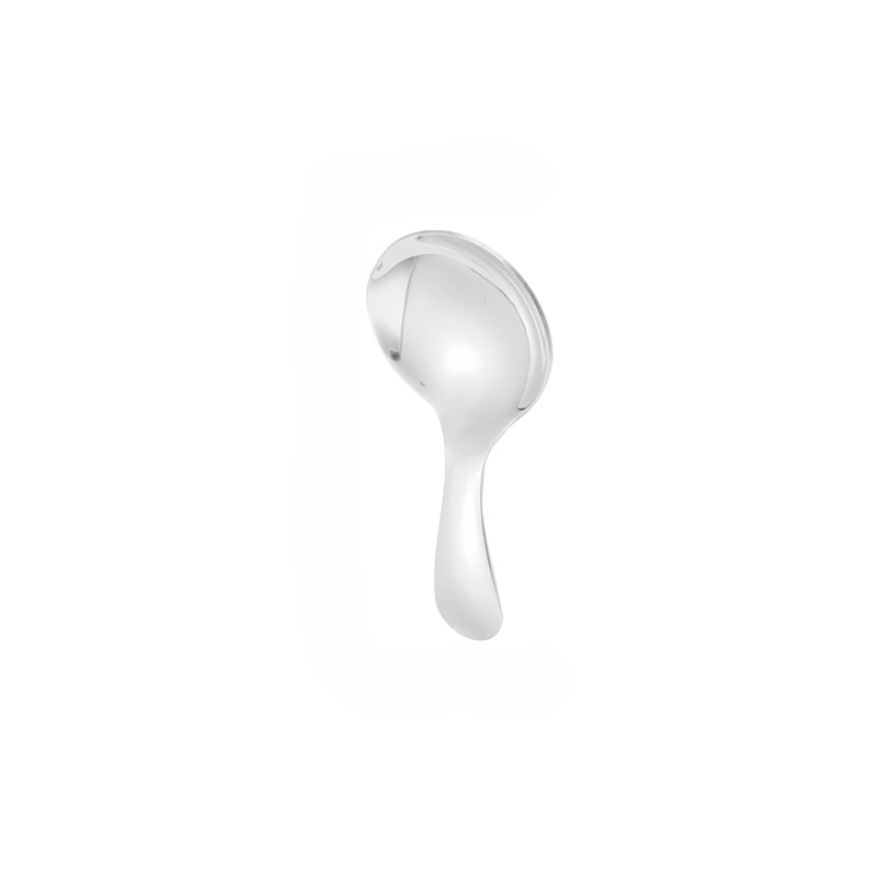 304 Stainless Steel Spoon Round Head Ice Cream Scoop Small Round Dessert Spoon