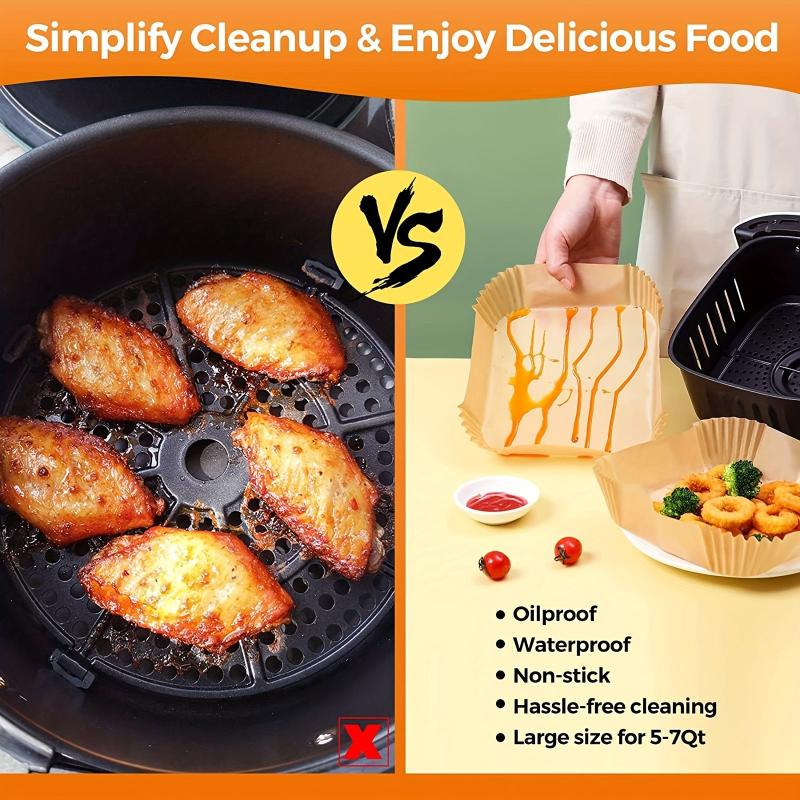 Air Fryer Liners Non Stick Disposable Paper Liners 20.07 cm