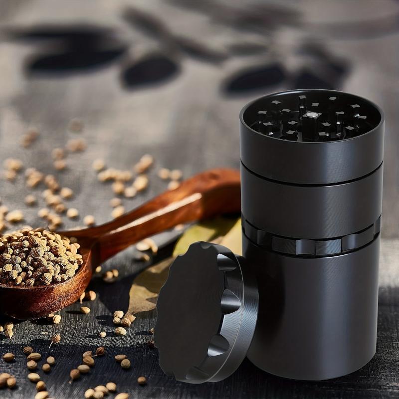 5-Layer Aluminum Alloy Spice Grinder Large Capacity Kitchen Tool
