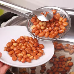 1pc Stainless Steel Food Salvage Spoon Filter Mesh Kitchen Utensils