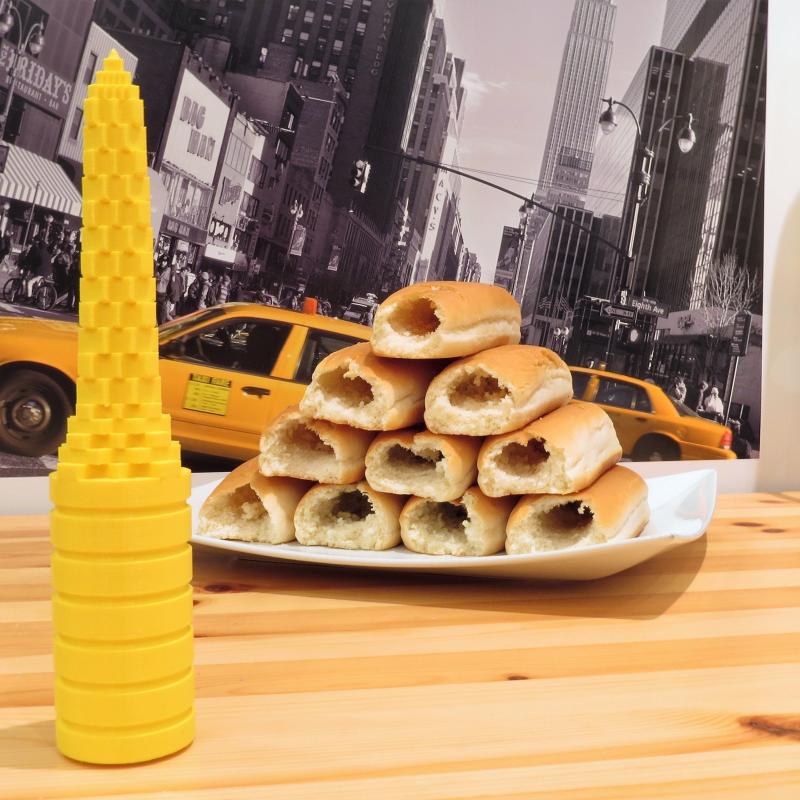 Hot Dogger Hot Dog Bun Driller for Grilling BBQ Ideal Size Brats Sausages