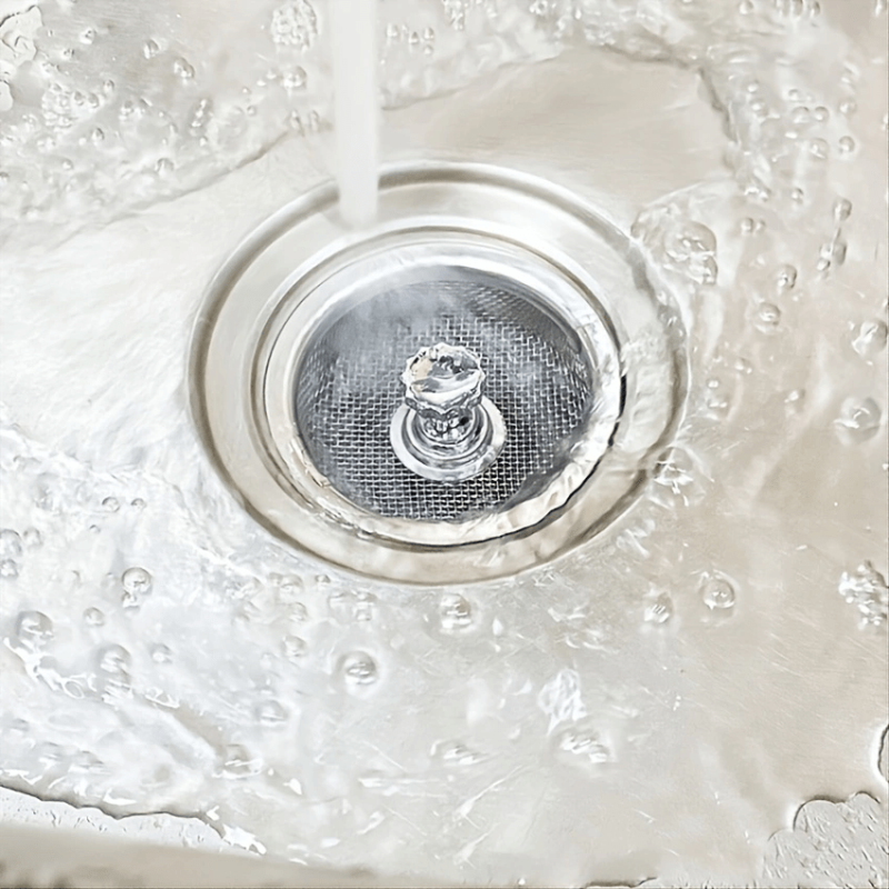 1pc Sink Basket Strainer Stainless Steel Drain Strainer Kitchen Sink Strainer