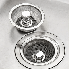 1pc Sink Basket Strainer Stainless Steel Drain Strainer Kitchen Sink Strainer