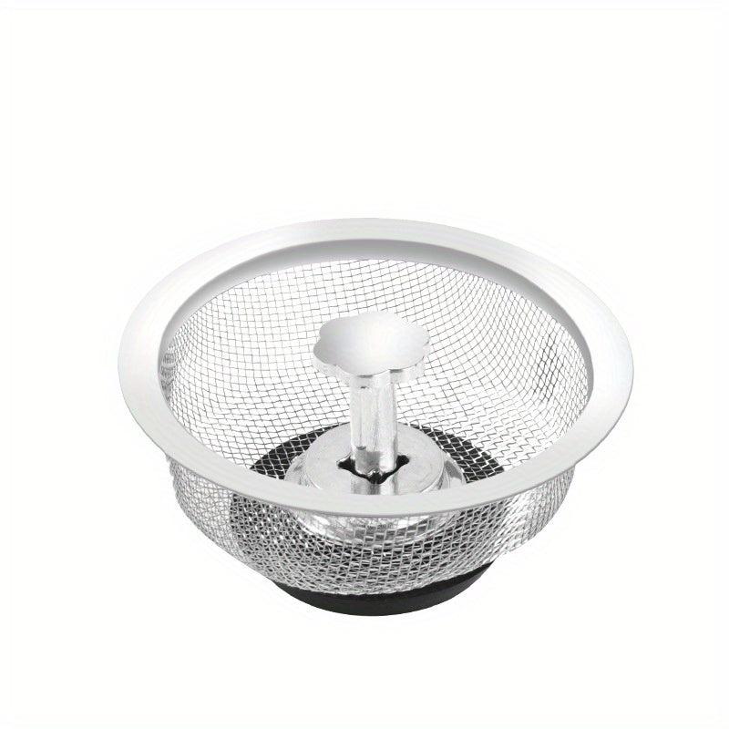 1pc Sink Basket Strainer Stainless Steel Drain Strainer Kitchen Sink Strainer