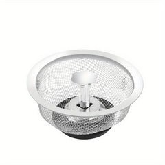 1pc Sink Basket Strainer Stainless Steel Drain Strainer Kitchen Sink Strainer