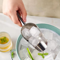 Stainless Steel Kitchen Ice Scooper for Bar Party Wedding Pet Dog Food