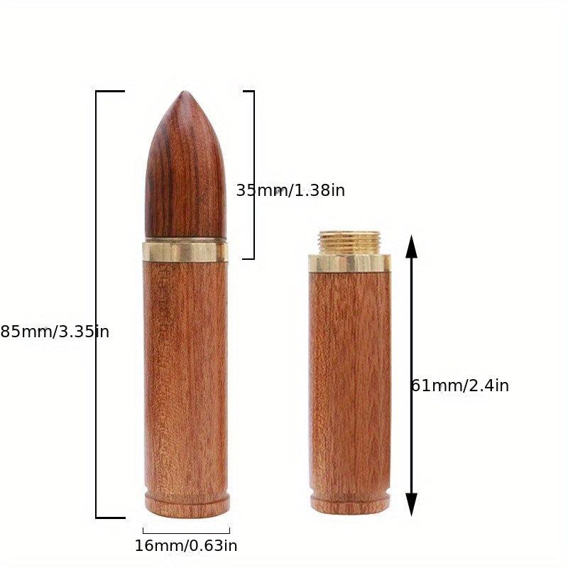 Vintage Sandalwood Toothpick Container Portable Storage